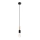 Suspension filaire SIMON 1xE27/60W/230V noir/hêtre