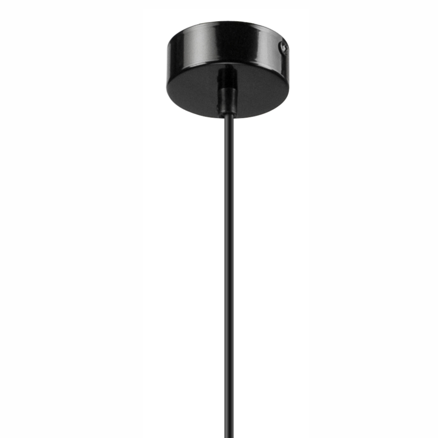 Suspension filaire SIMON 1xE27/60W/230V noir/hêtre