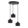 Suspension filaire SIMPLY BLACK 3xE27/60W/230V diam. 32 cm