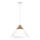 Suspension filaire SINGLE 1xE27/15W/230V blanc/hêtre