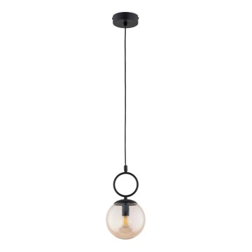 Suspension filaire SITRO 1xE14/10W/230V noir/fumé beige