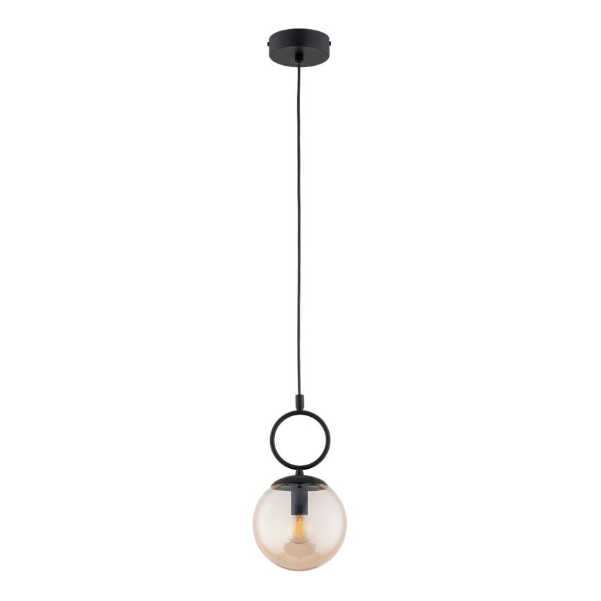 Suspension filaire SITRO 1xE14/10W/230V noir/fumé beige