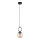 Suspension filaire SITRO 1xE14/10W/230V noir/fumé beige