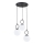 Suspension filaire SITRO 3xE14/10W/230V noir/blanc