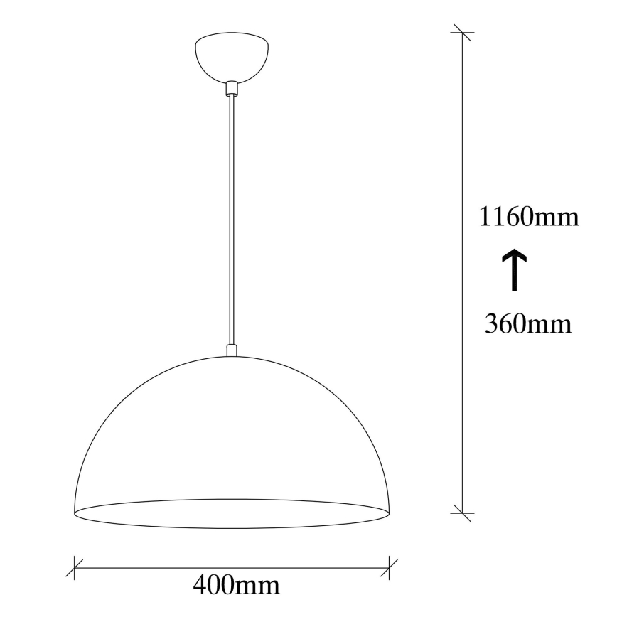Suspension filaire SIVANI 1xE27/40W/230V