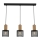 Suspension filaire SOBRESA 3xE27/60W/230V noir/bois