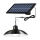 Suspension filaire solaire à intensité variable LED/1,8W/3,7V IP44 6500K 1600 mAh + Télécommande