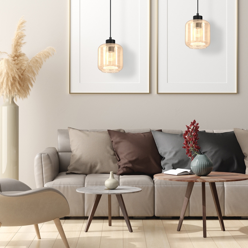 Suspension filaire SOMBRA 1xE27/60W/230V beige