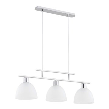 Suspension filaire SONATA 3xE27/60W/230V chrome brillant