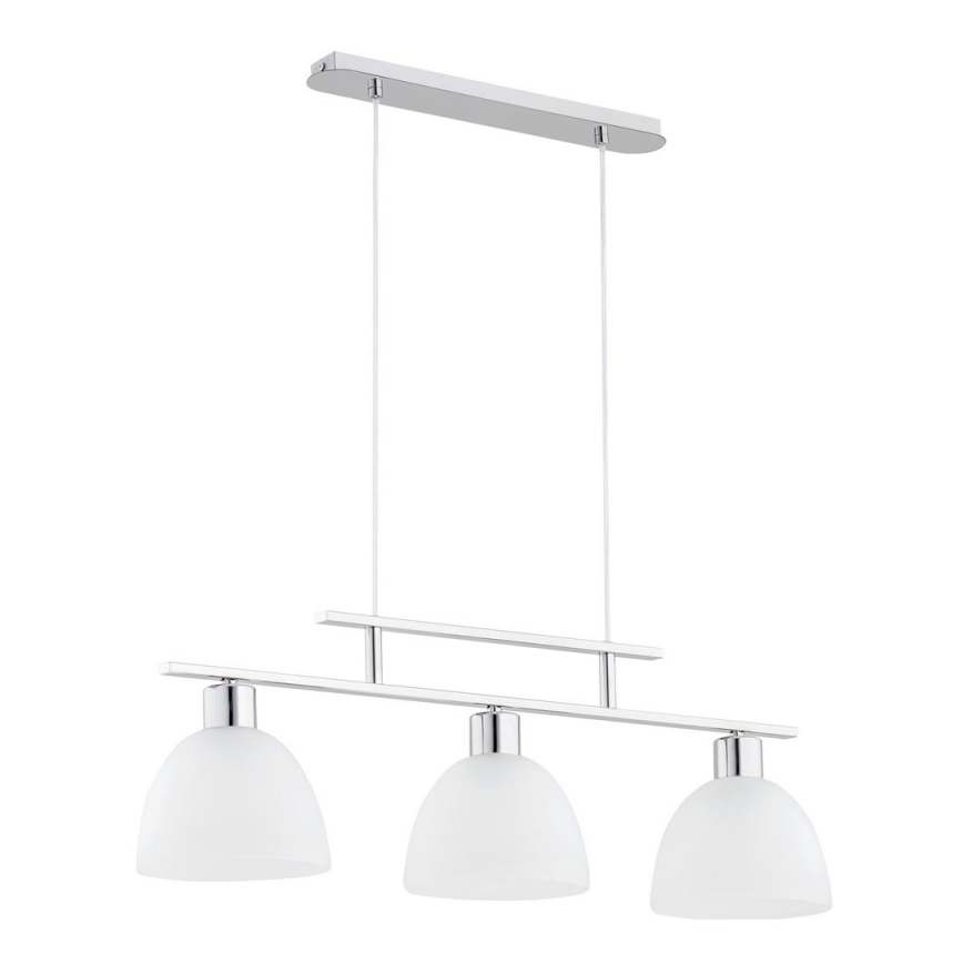 Suspension filaire SONATA 3xE27/60W/230V chrome brillant