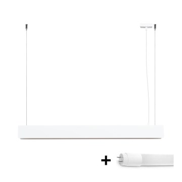 Suspension filaire SPARK 1xG13/8,5W/230V blanc