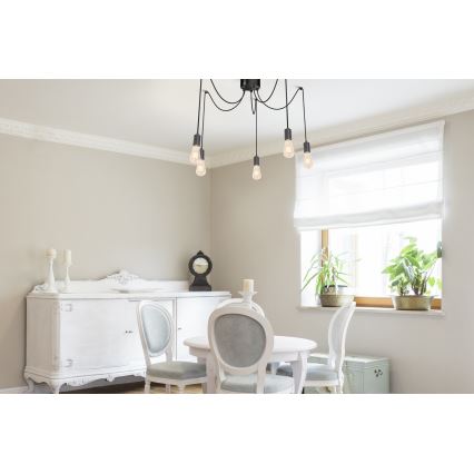 Suspension filaire SPINDEL 5xE27/60W/230V araignée