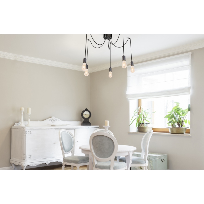 Suspension filaire SPINDEL 5xE27/60W/230V araignée