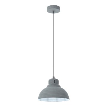 Suspension filaire SVEN 1xE27/15W/230V gris