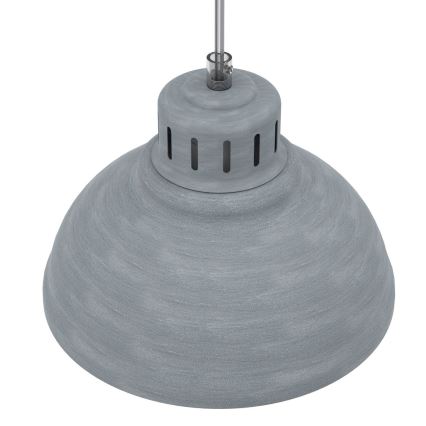 Suspension filaire SVEN 1xE27/15W/230V gris
