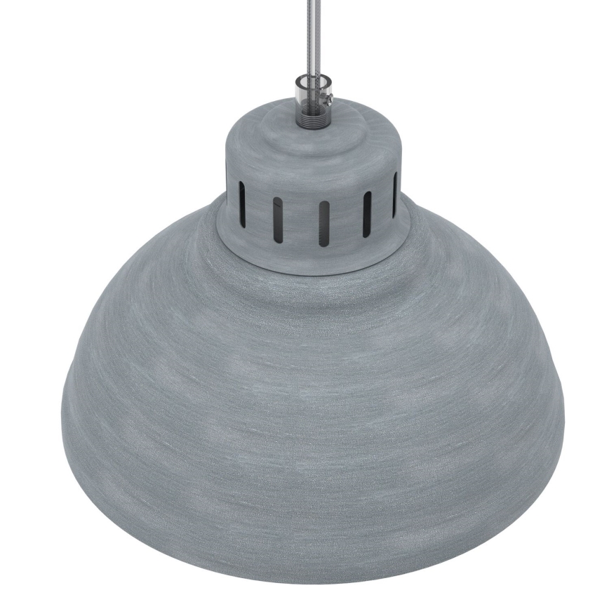 Suspension filaire SVEN 1xE27/15W/230V gris