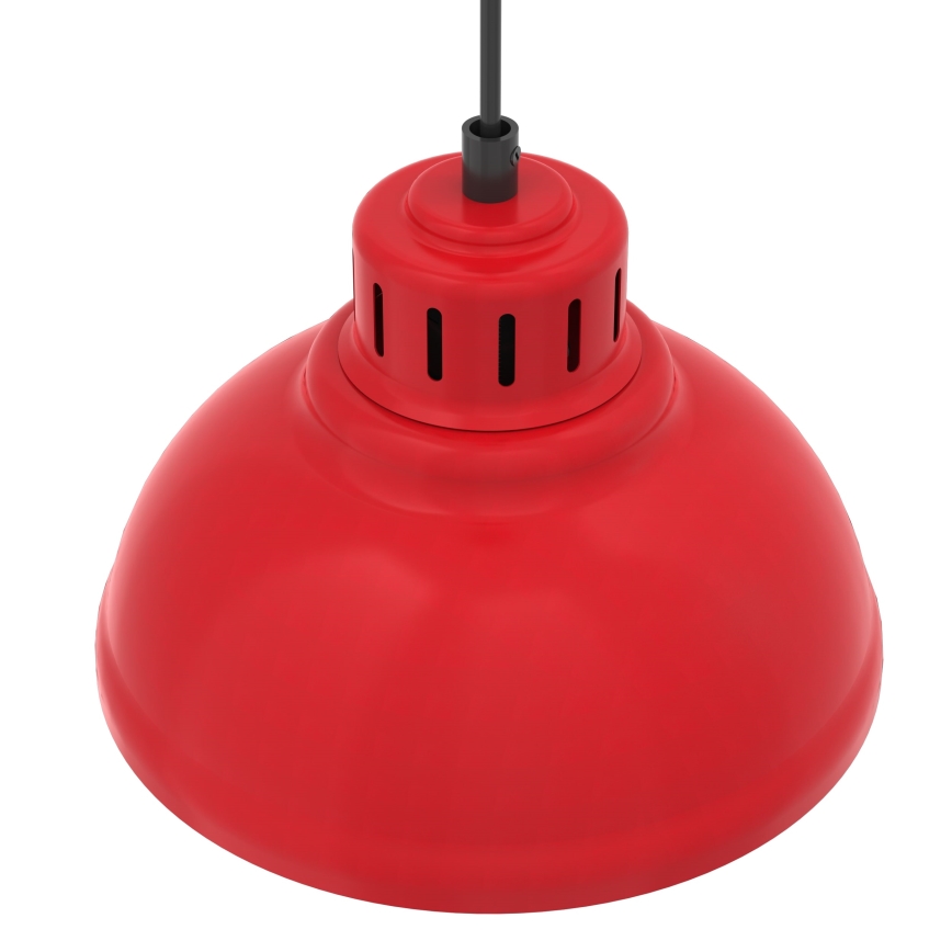 Suspension filaire SVEN 1xE27/15W/230V rouge