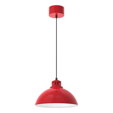 Suspension filaire SVEN 1xE27/15W/230V rouge