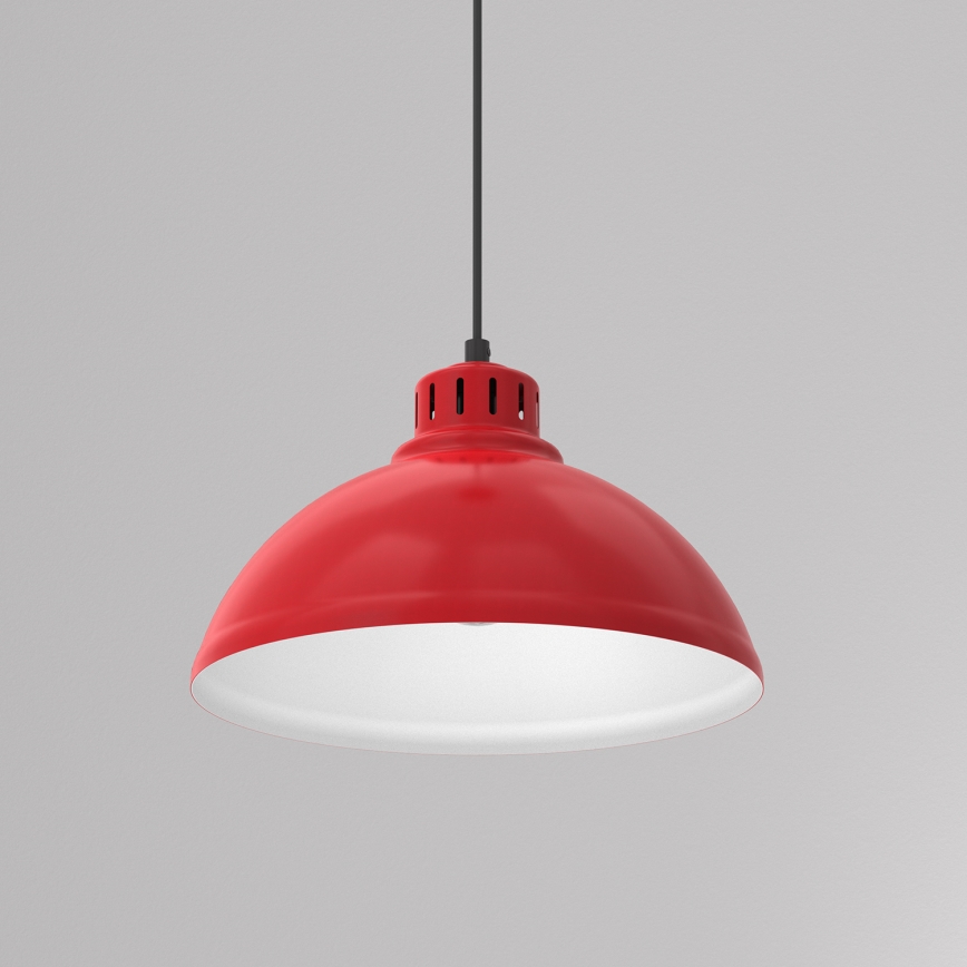 Suspension filaire SVEN 1xE27/15W/230V rouge