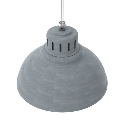 Suspension filaire SVEN 3xE27/15W/230V gris