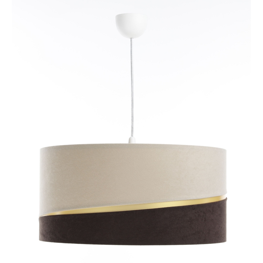 Suspension filaire SWING 1xE27/60W/230V marron/beige/doré