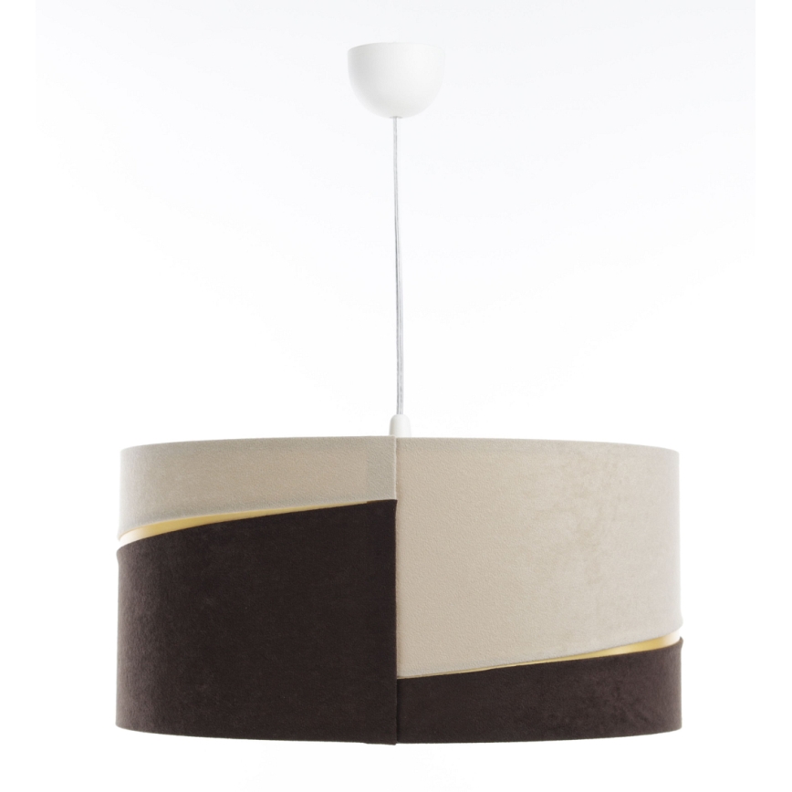 Suspension filaire SWING 1xE27/60W/230V marron/beige/doré