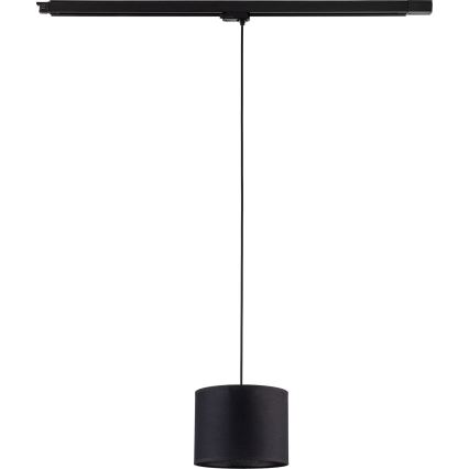 Suspension filaire pour système de rail triphasé TRACER 1xE27/15W/230V d. 20 cm noir