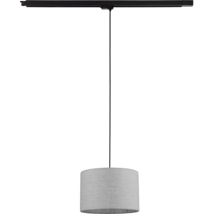 Suspension filaire pour système de rail triphasé TRACER 1xE27/15W/230V d. 30 cm noir/gris
