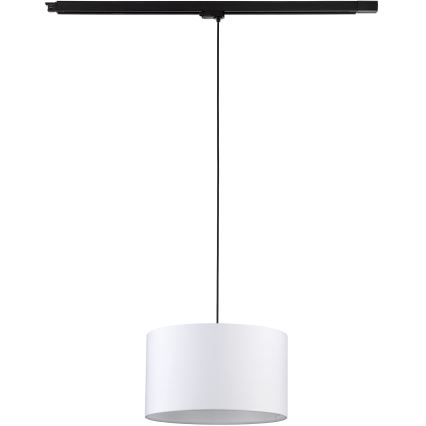 Suspension filaire pour système de rail triphasé TRACER 1xE27/15W/230V d. 38 cm noir/blanc