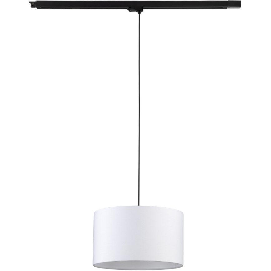 Suspension filaire pour système de rail triphasé TRACER 1xE27/15W/230V d. 38 cm noir/blanc