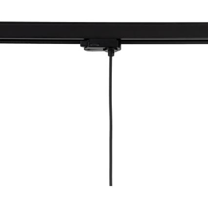Suspension filaire pour système de rail triphasé TRACER 1xE27/15W/230V d. 38 cm noir/marron