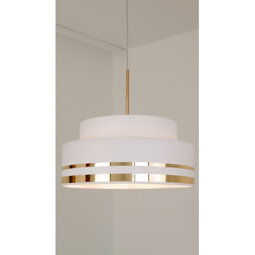 Suspension filaire TAMI 1xE27/60W/230V crème/doré