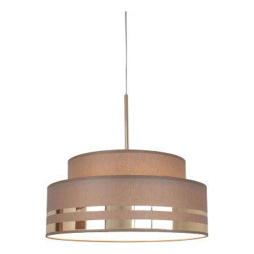 Suspension filaire TAMI 1xE27/60W/230V d. 40 cm marron/doré