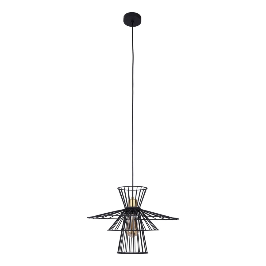 Suspension filaire TAREK 1xE27/40W/230V noir