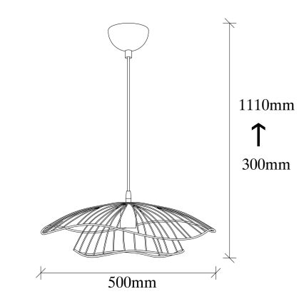 Suspension filaire TEL 1xE27/40W/230V