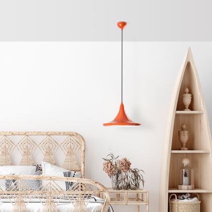 Suspension filaire TOM 1xE27/40W/230V orange