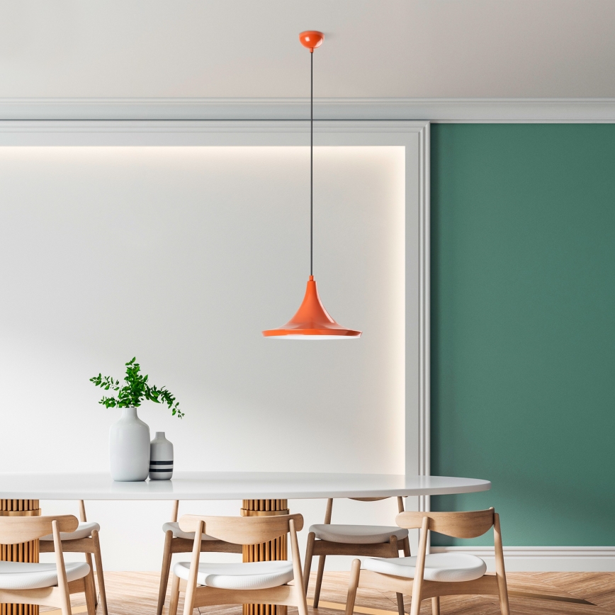 Suspension filaire TOM 1xE27/40W/230V orange
