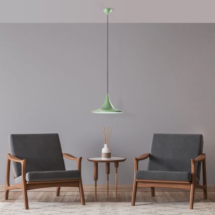Suspension filaire TOM 1xE27/40W/230V vert