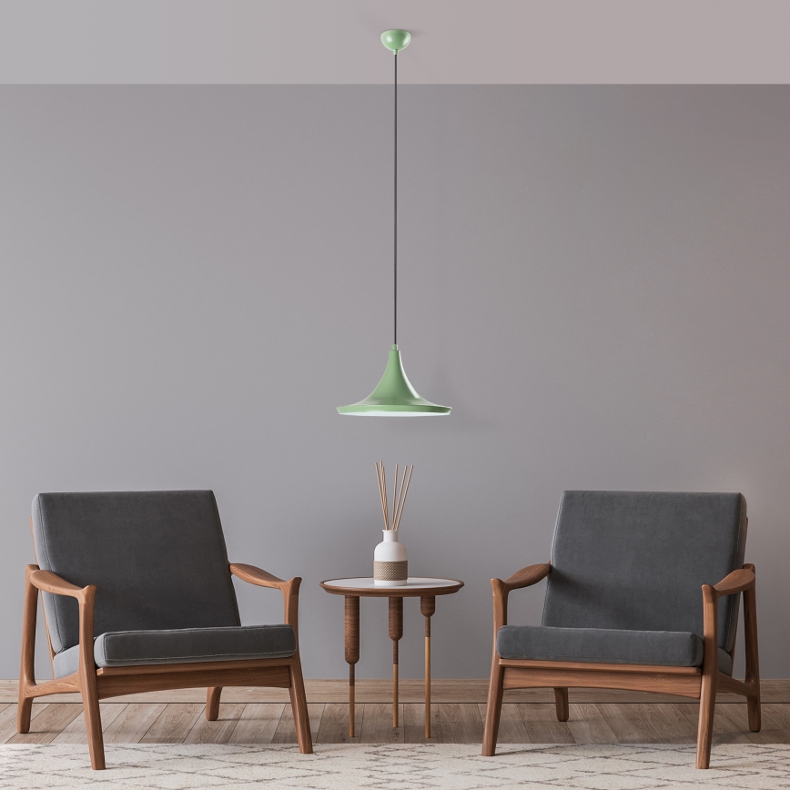 Suspension filaire TOM 1xE27/40W/230V vert