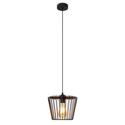 Suspension filaire TORRI 1xE27/15W/230V d. 23 cm noir