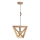 Suspension filaire TRIGONON 1xE27/60W/230V chêne mat