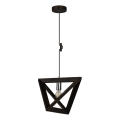 Suspension filaire TRIGONON 1xE27/60W/230V hêtre