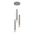 Suspension filaire TUBA 3xE27/15W/230V gris