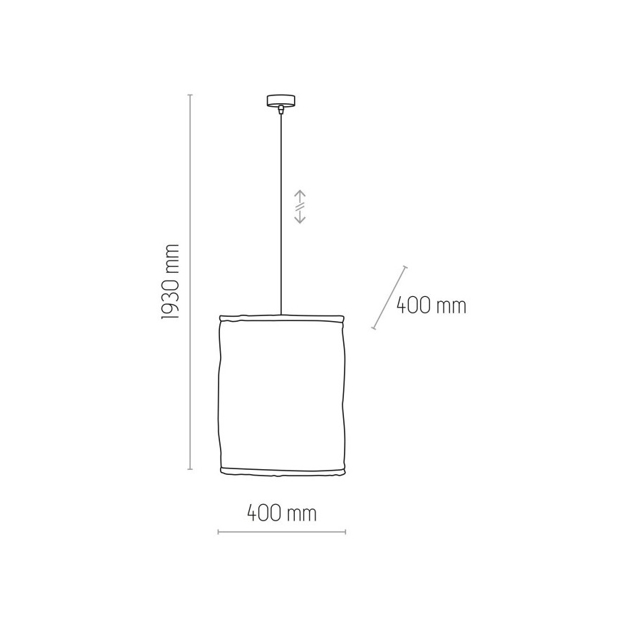 Suspension filaire TULUM 1xE27/15W/230V