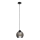 Suspension filaire UNO 1xE27/60W/230V noir/fumé