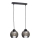 Suspension filaire UNO 2xE27/60W/230V noir