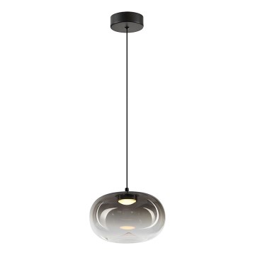 Suspension filaire VASO LED/4W/230V d. 18 cm noir/fumé