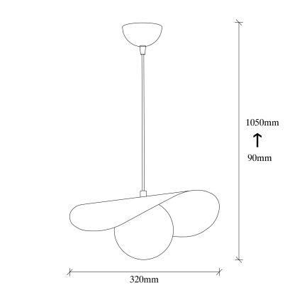 Suspension filaire VATOZ 1xE27/60W/230V