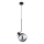 Suspension filaire VELTO 1xE27/15W/230V noir/fumé