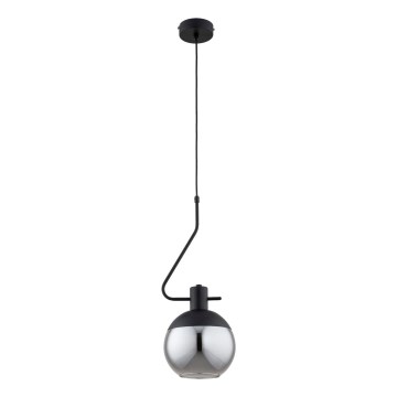 Suspension filaire VELTO ENIGMA 1xE27/15W/230V noir/fumé